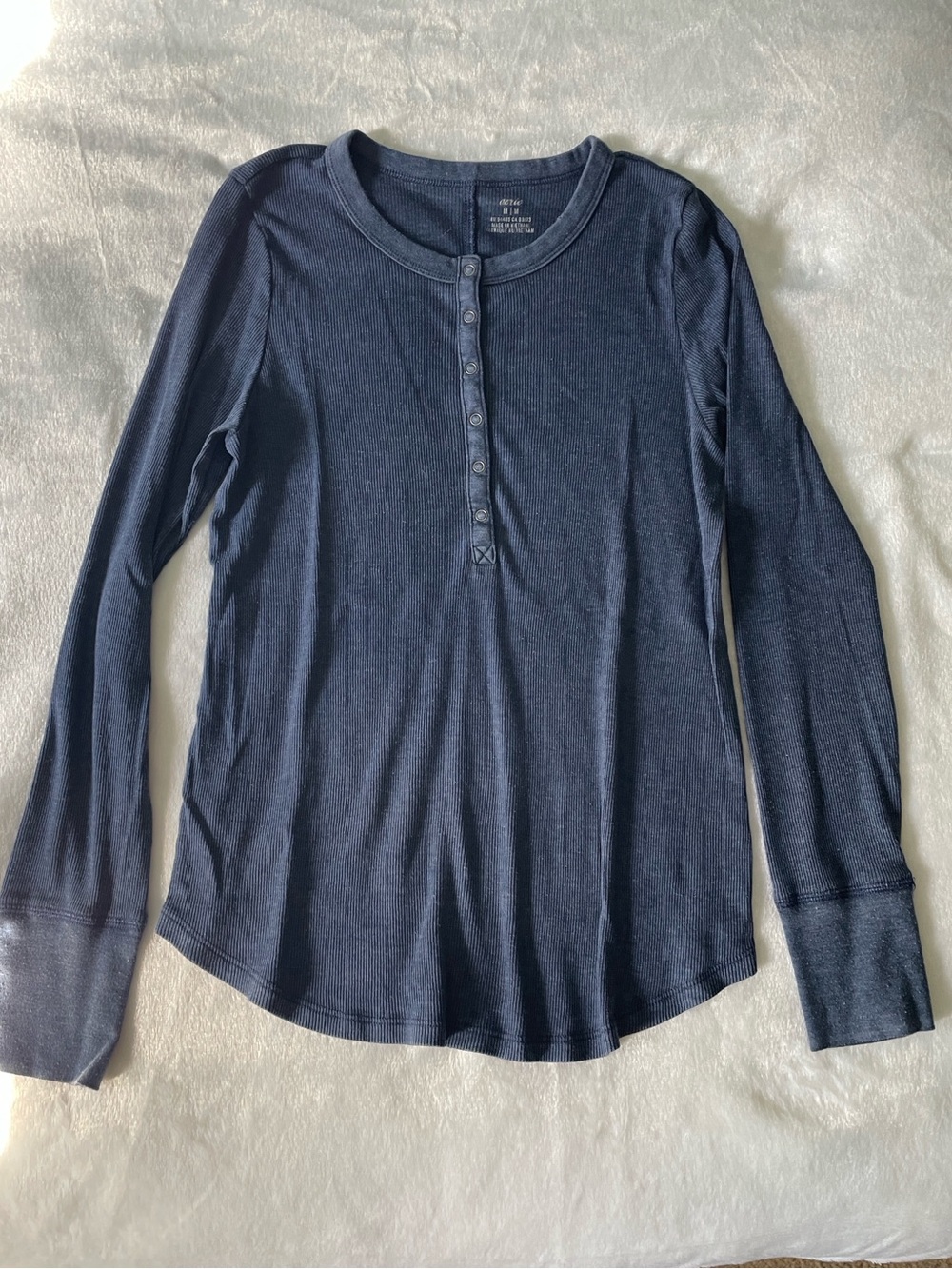 Aerie Long Sleeve  Top in Navy